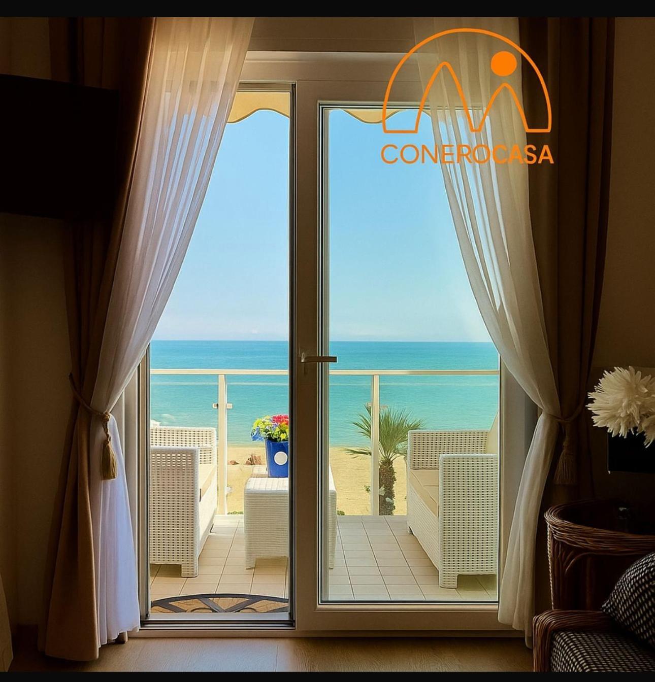 Conero Casa - Marcelli Di Numana In Via Litoranea 101 Sul Mare Vista Spiaggia Con Parcheggio Esclusivo מראה חיצוני תמונה